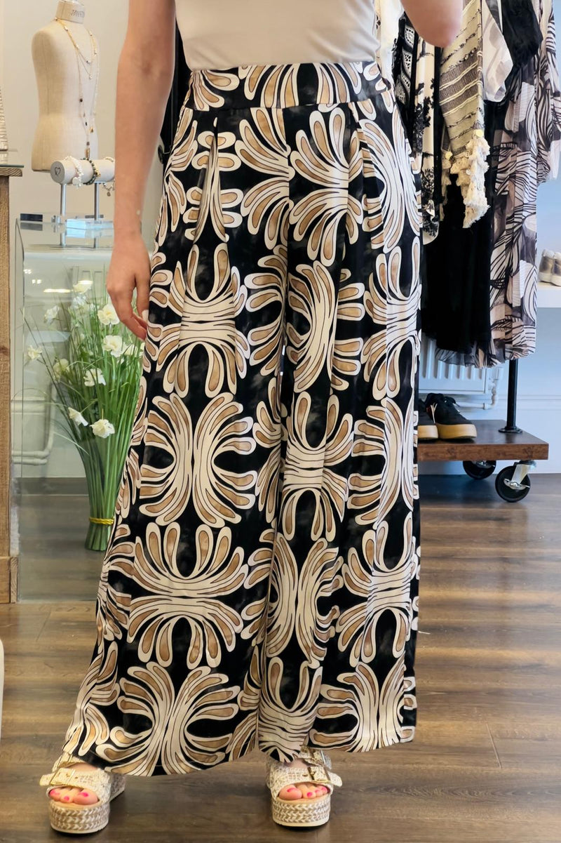 Geo Print SatinTrousers