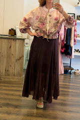 Sheer Print Bomber Jacket