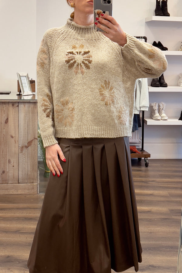 Ombre Flowers Knit