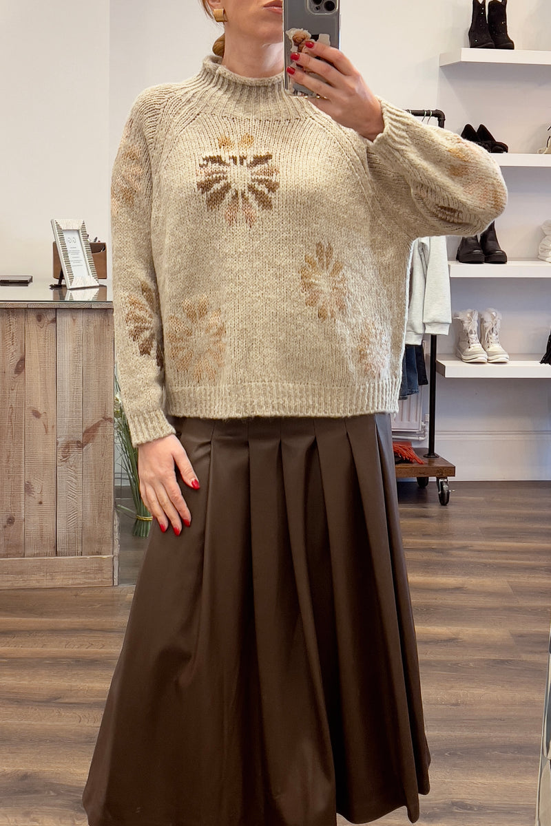 Ombre Flowers Knit
