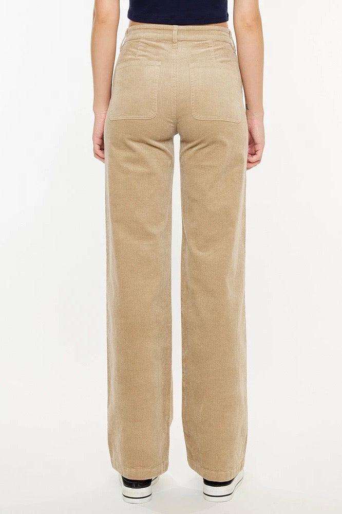 Wide Leg Corduroy Trousers