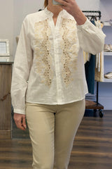 Cut Out Lace Shirt