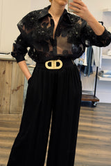 Applique Flower Shirt