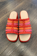 Caprice Strappy Slip On Wedge