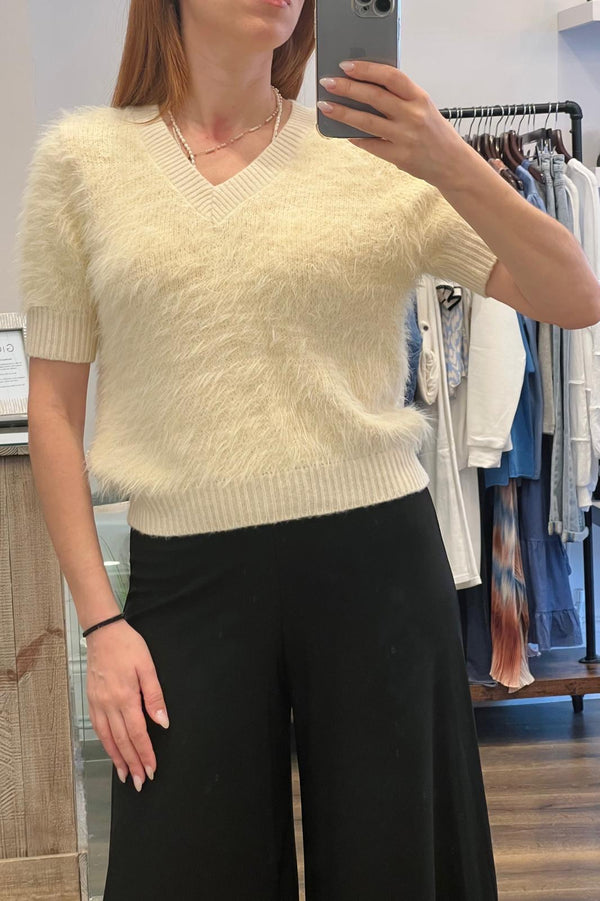 Fluffy Knitted Top