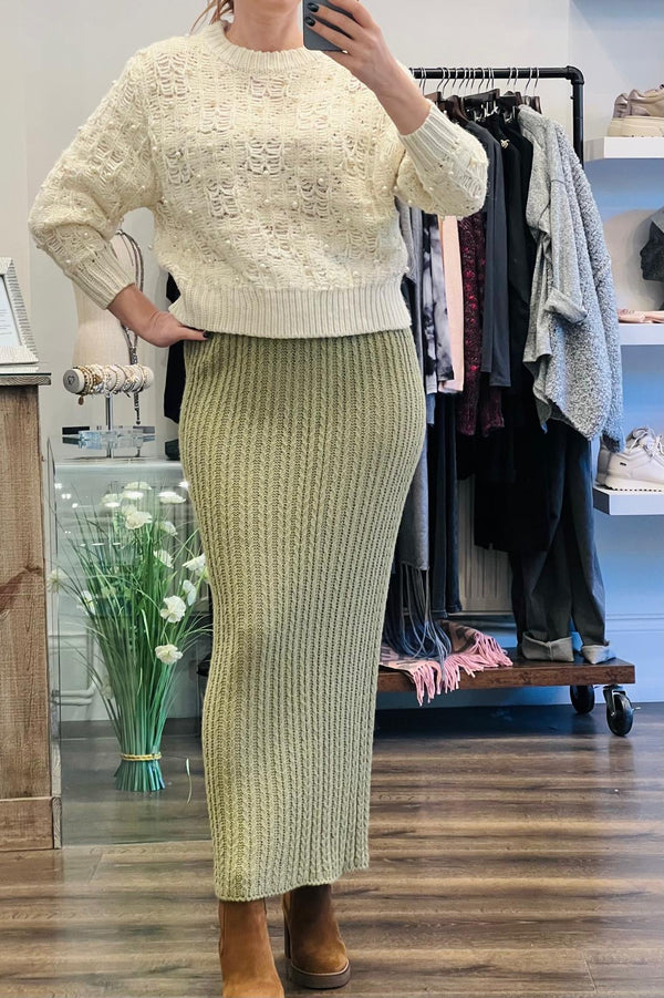 Pearl Knitted Jumper