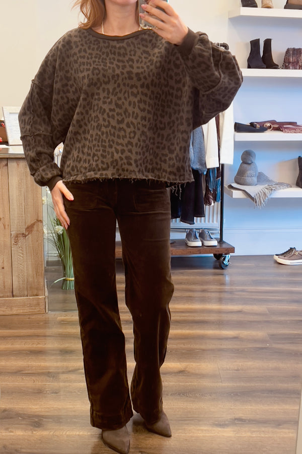 Leopard Print Sweatshirt