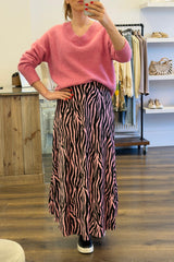 Zebra Print Skirt