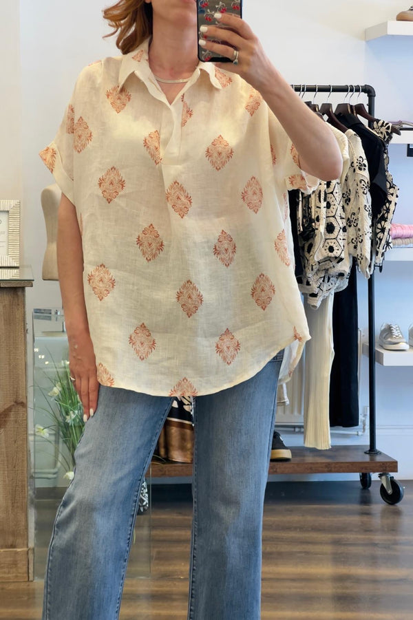 Linen short Sleeve Shirt