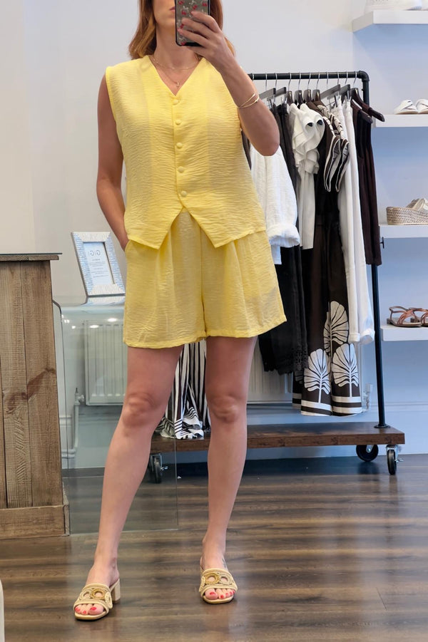 Waistcoat Short Set