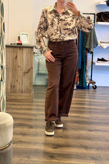 Velvet Print Shirt