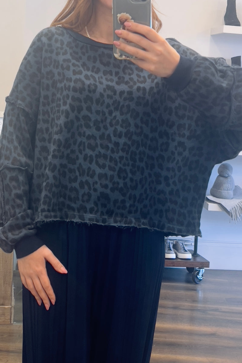 Leopard Print Sweatshirt
