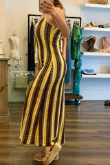 Crochet Knit Maxi Dress