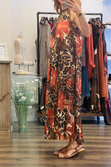 Pleated Lurex Dress