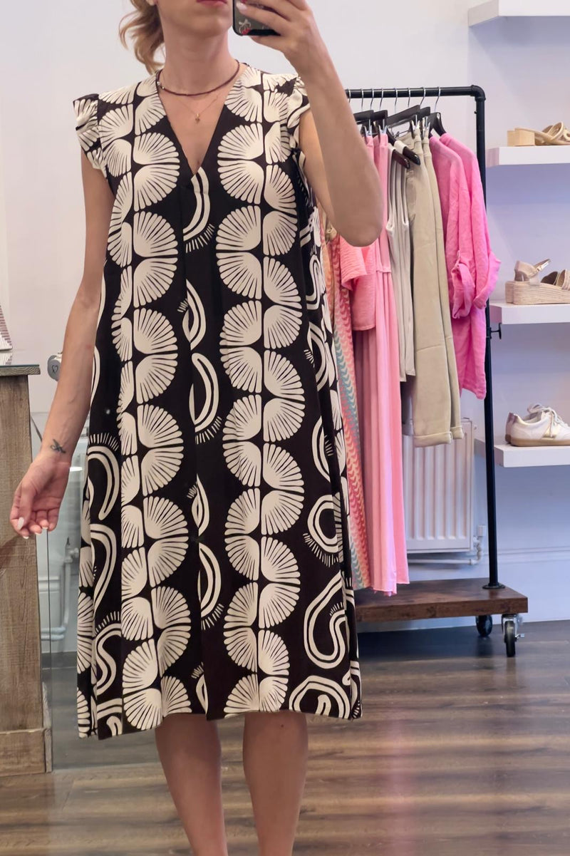 Midi Print Dress