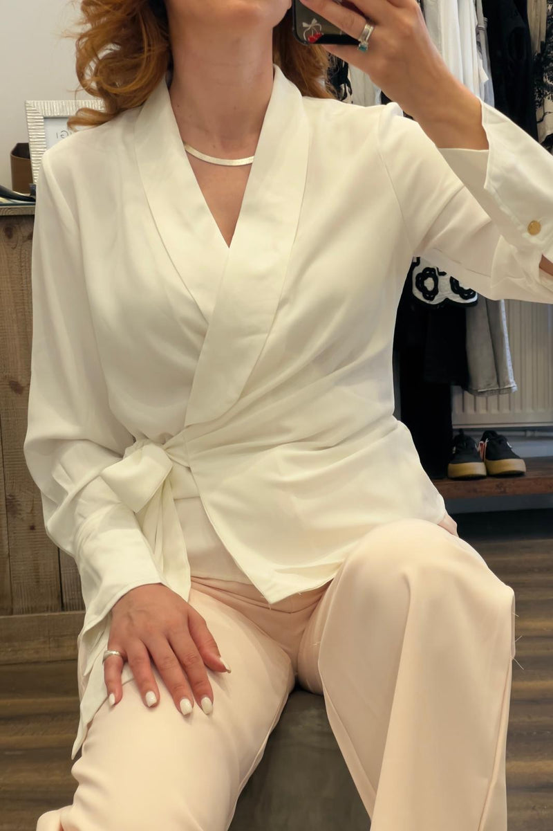 Wrap Over Shirt Jacket