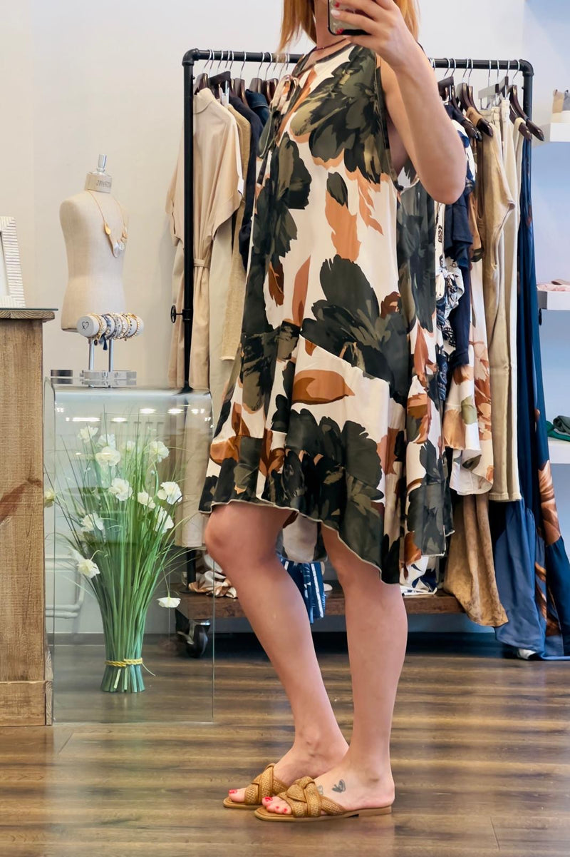 Midi Print Dress