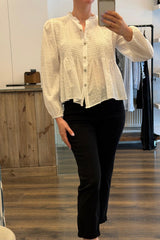 Cotton Shirred Top