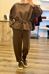 Peplum Loungewear Set