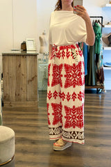 Print Pocket Trousers