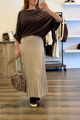 Knitted Pleated Skirt