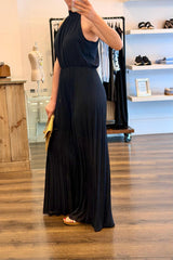 Pleated Halter Neck Jumpsuit