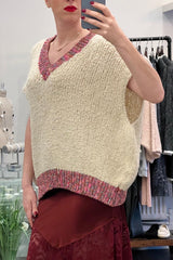 Popcorn Knitted Vest