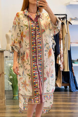 Print Shirtdress