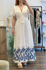 Cotton Anglais Maxi Dress