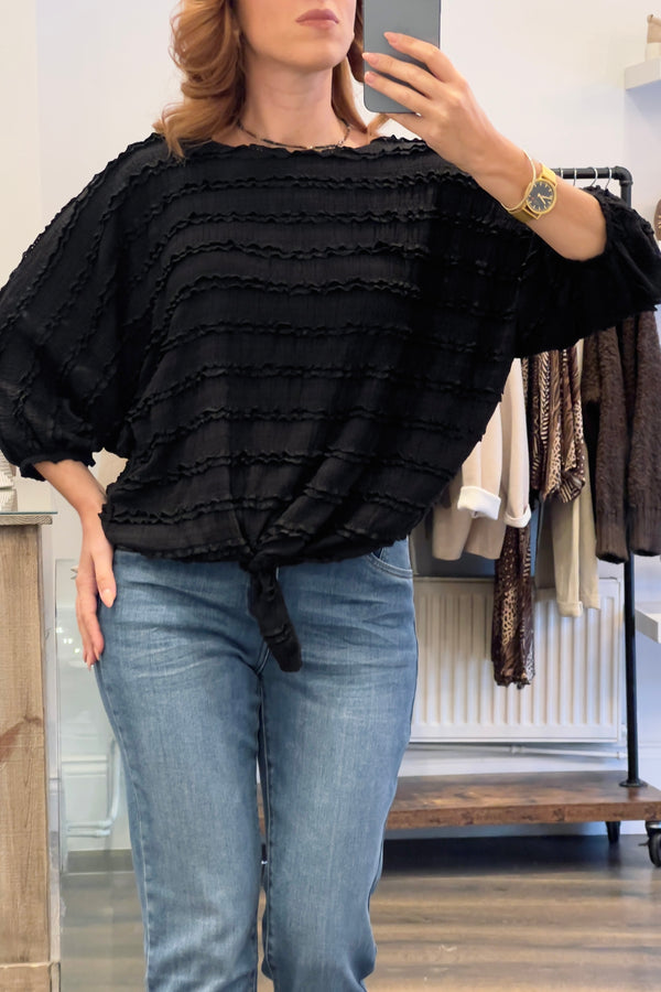 Lace Ruffle Top
