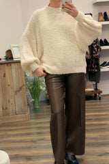 Popcorn Round Neck Knit