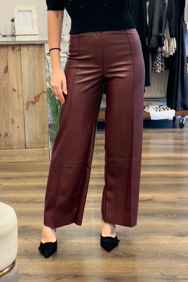 Leather Look Trousers