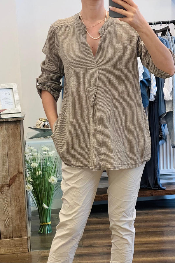 Cotton Stripe Shirt