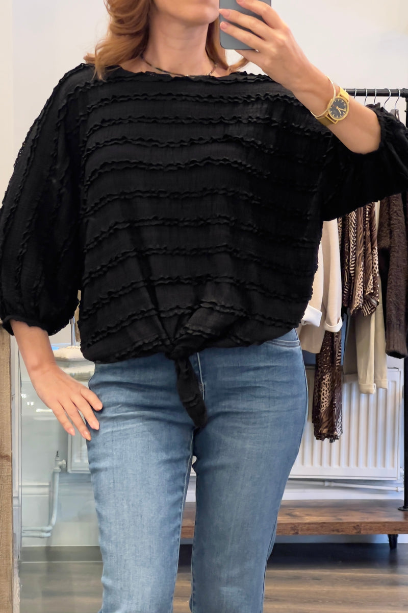 Lace Ruffle Top