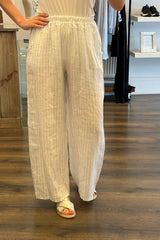 Linen Stripe Trousers