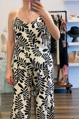 Leaf Print Cami & Trouser Set