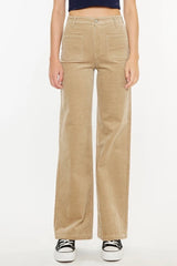 Wide Leg Corduroy Trousers