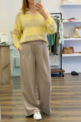 Pleat Front Loungewear Set