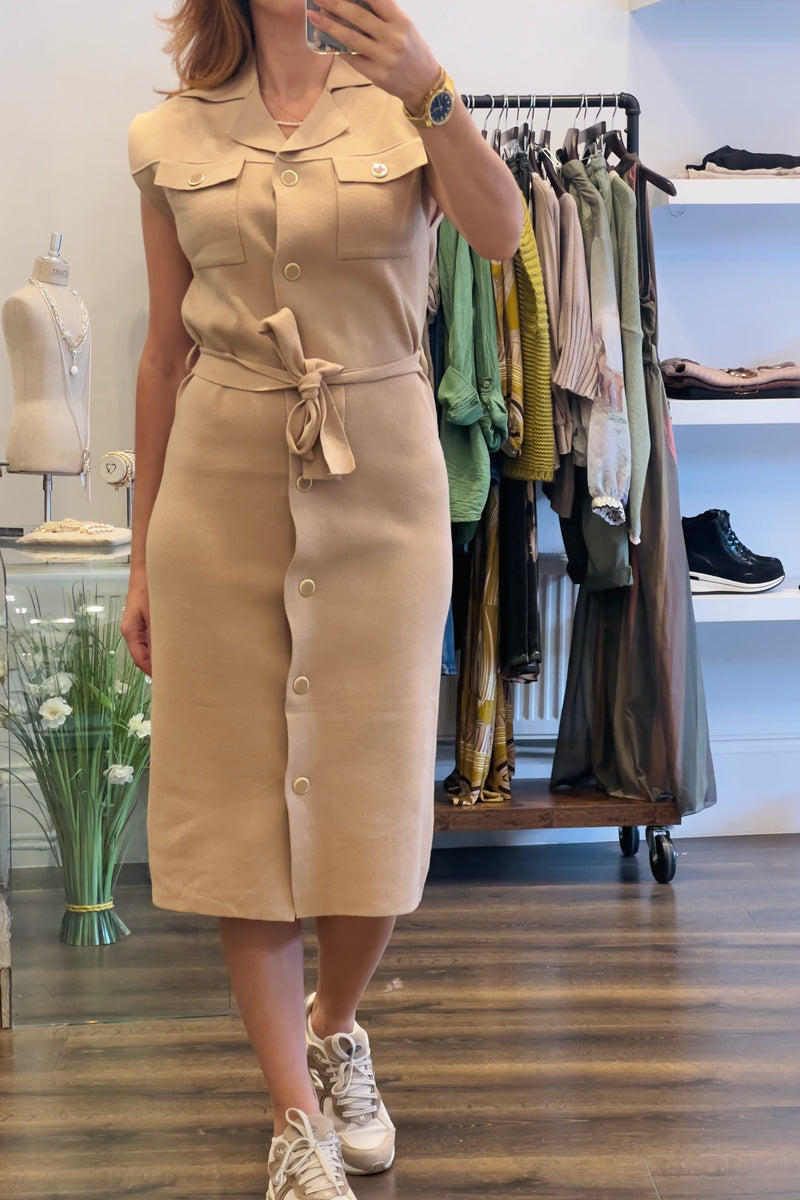 Belted Knitted Dress