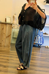 Net Boxy Cardigan