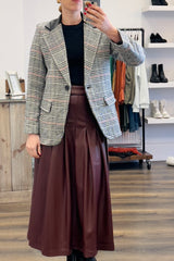 Single Breasted Dogtooth Blazer