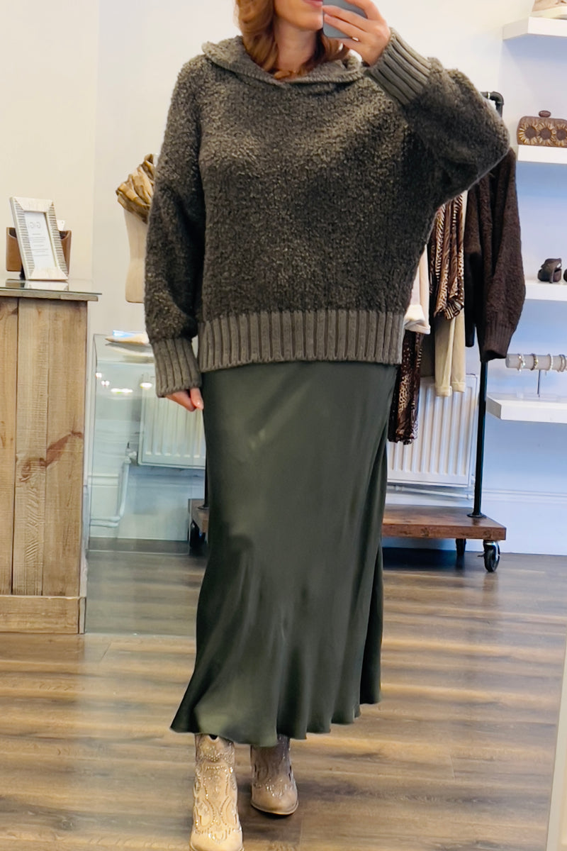 Satin  Skirt