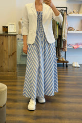Strapless Stripe Dress