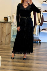 Boho Velvet Skirt