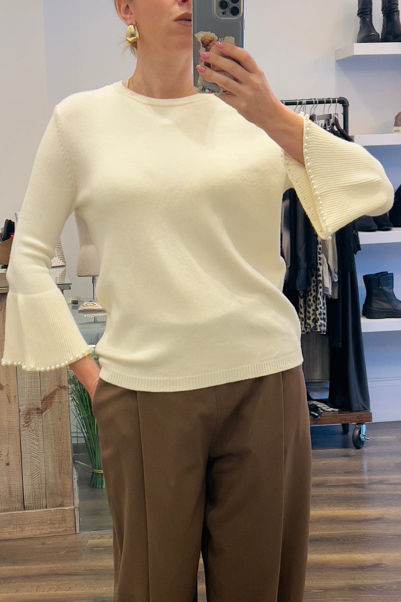 Pearl Trimmed Knit