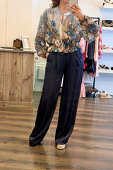 Sheer Print Bomber Jacket