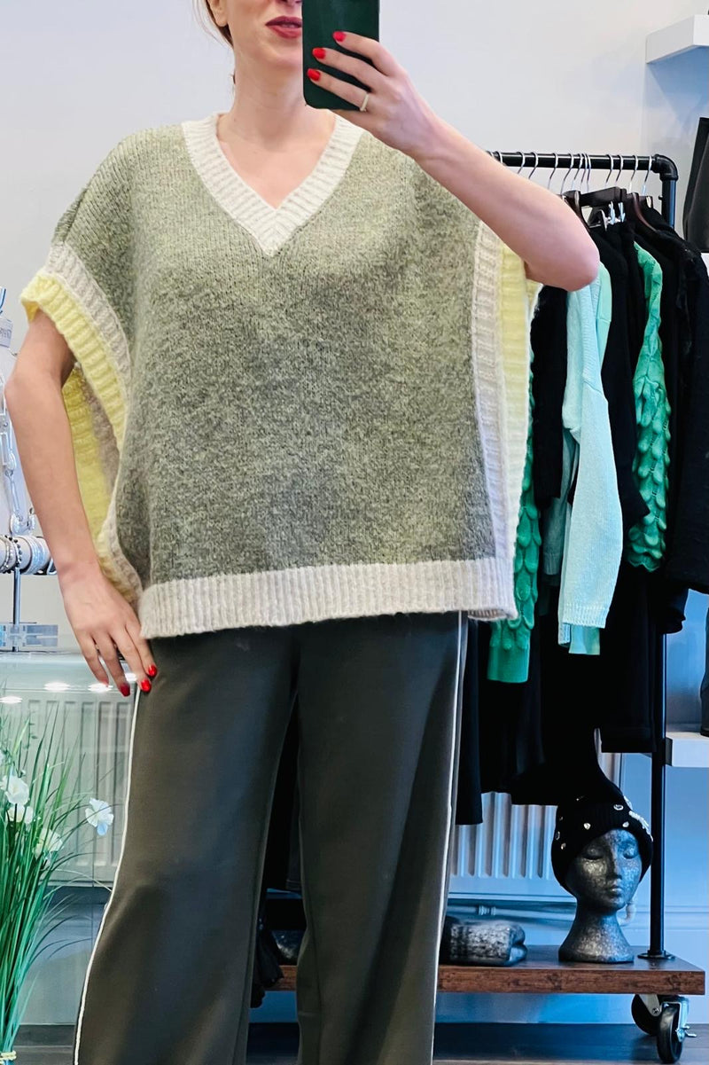 Soft Knitted Vest Poncho