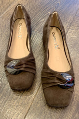 Caprice Suede Ballerina Pump