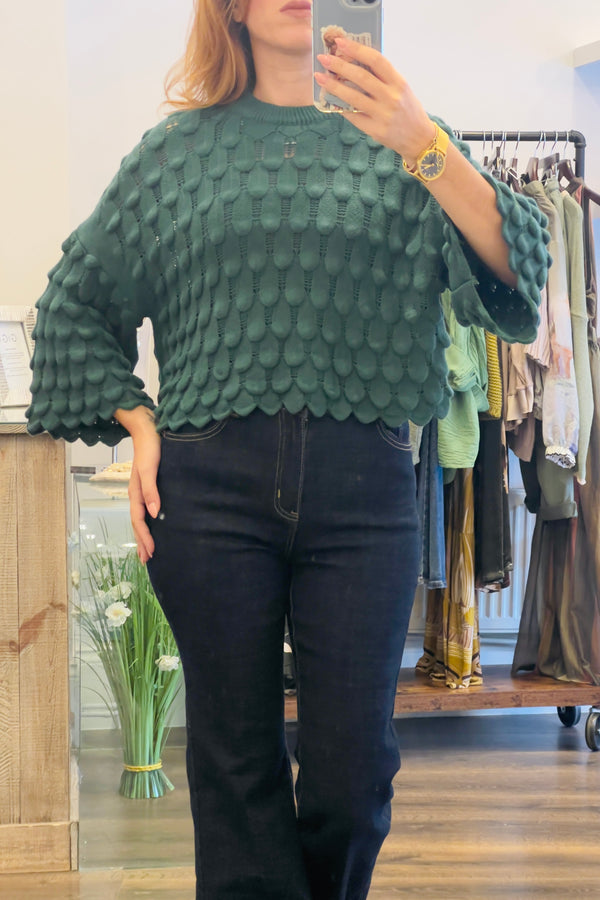 Textured Knit Top