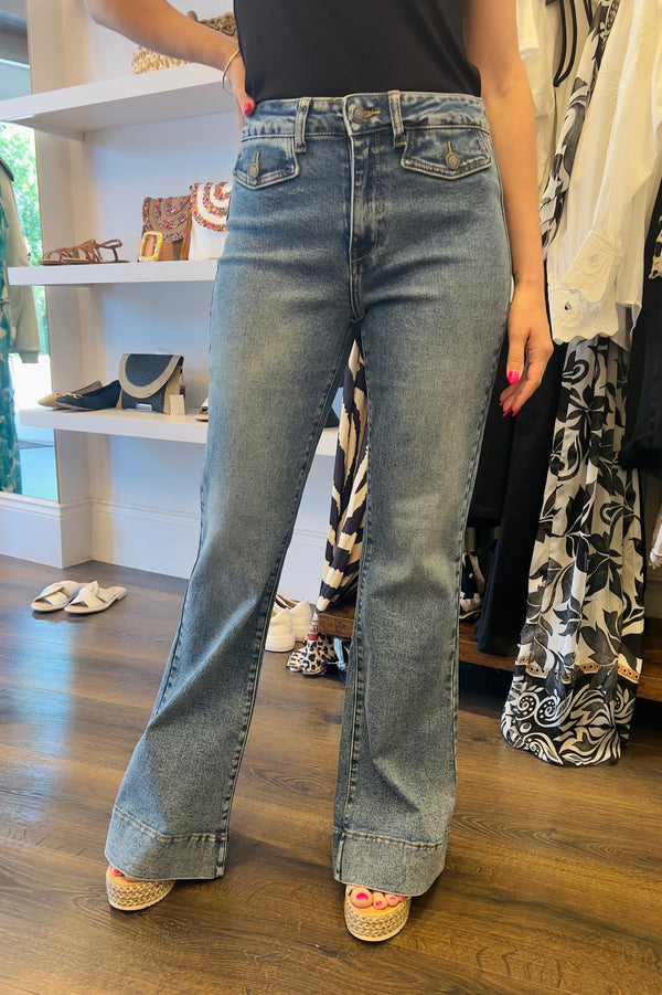 Toxik 3 Kick Flare Jeans